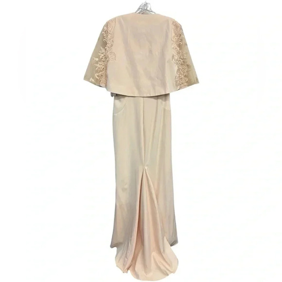 NWT Champagne (more of a nude or peach color) Christina Wu Wedding Gown - Picture 2 of 9